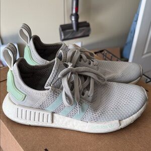 Adidas Gray and Mint NMD